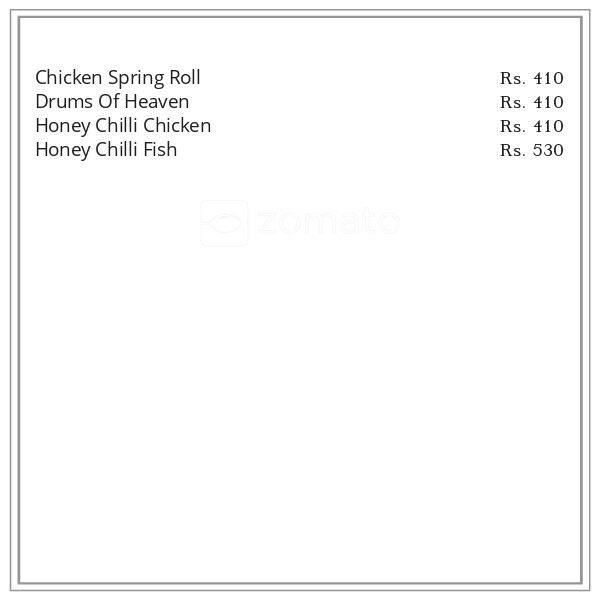 Flaming Chilli Pepper menu