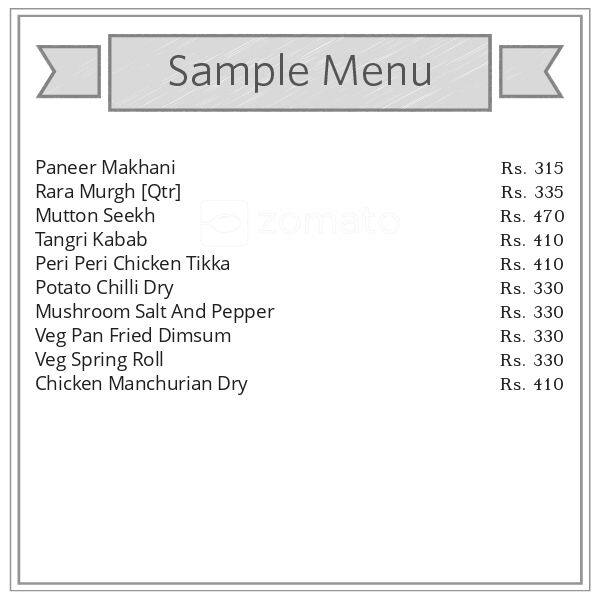 Flaming Chilli Pepper menu