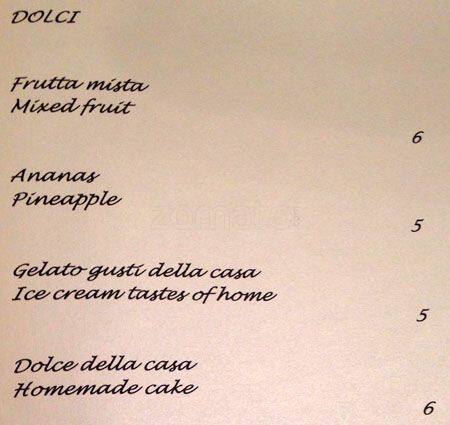 Menu di Fiori oscuri Bistrot & Bar 