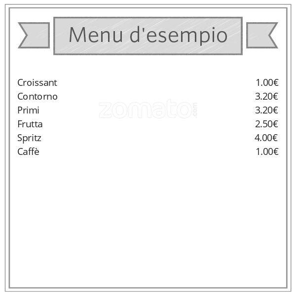 Menu di Bar Avanti Ce Posto 
