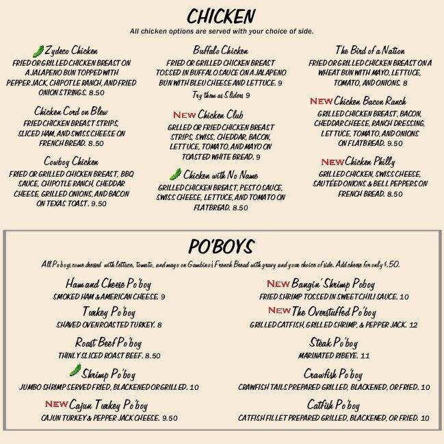 Menu at Pickle Barrel, Monroe