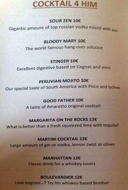 Menu di The Taylored Denim 