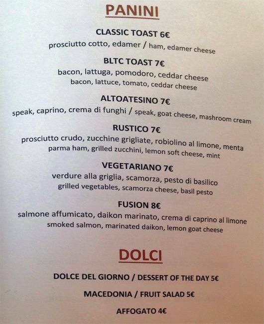 Menu di The Taylored Denim 