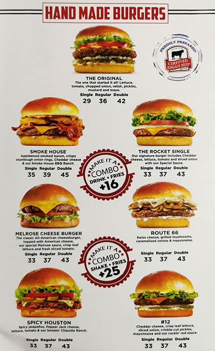 johnny rockets malaysia menu - John Piper