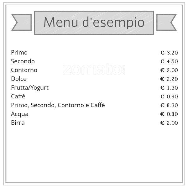 Menu di Self Service Vivà 