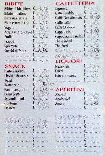 Menu di Winekiki Café Bar 