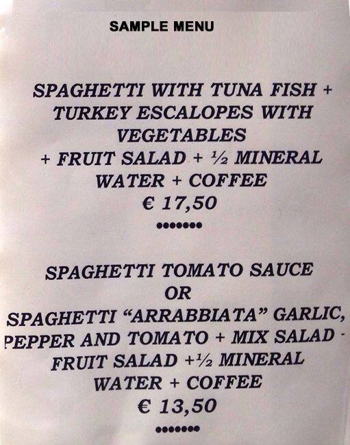 Panificio Pasticceria PALOMBI menu