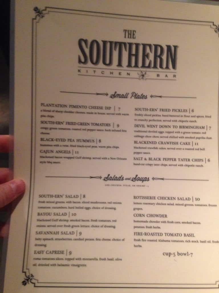 The Southern Kitchen Bar Menu Urbanspoon Zomato