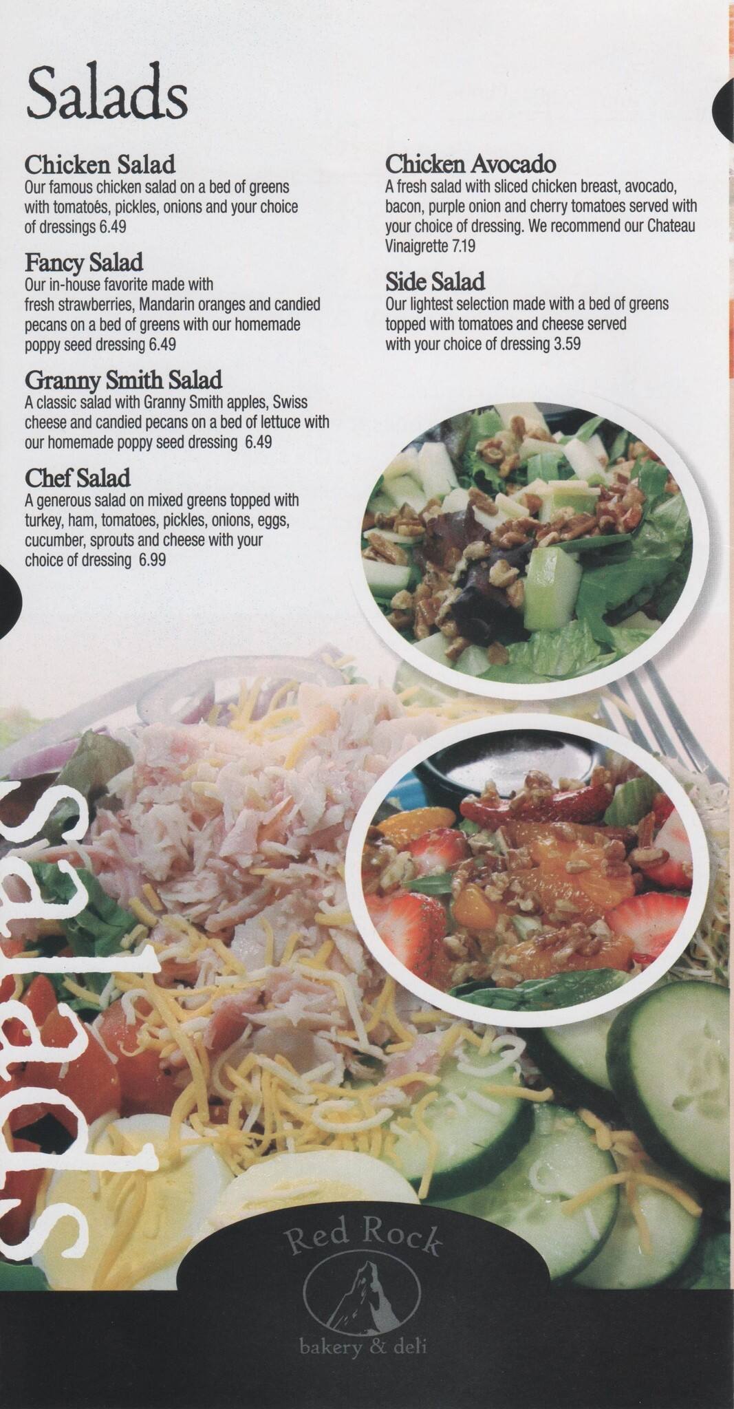 Menu at Red Rock Bakery & Deli, Stillwater, 910 N Boomer Rd