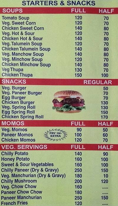 Hut Inn Menu Menu of Dragon Hut Inn, Pitampura, New Delhi