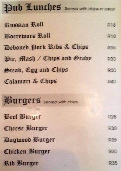 Dragon's Den menu
