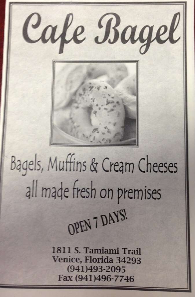 Cafe Bagels Menu, Menu for Cafe Bagels, Venice, Venice Urbanspoon/Zomato