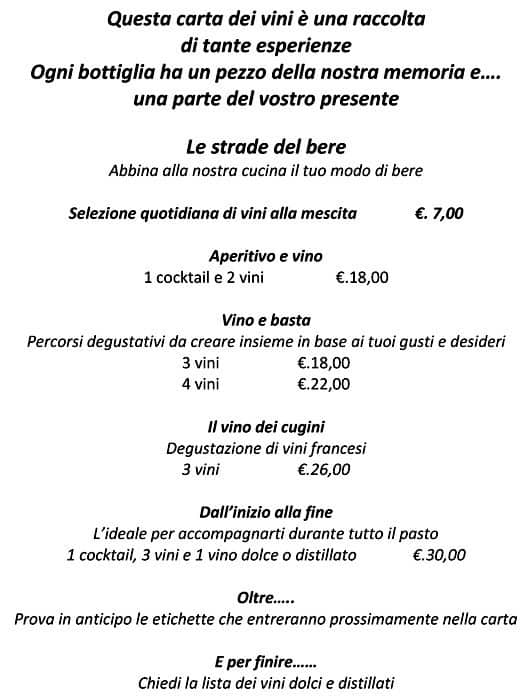 Menu di Fungo Bistrò 
