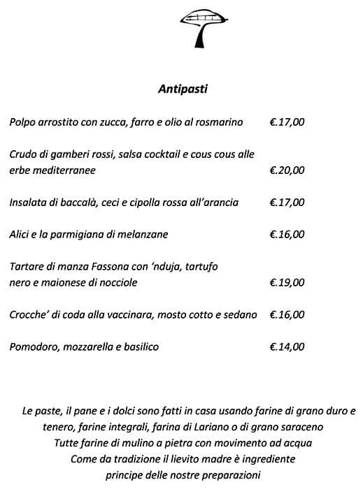 Menu di Fungo Bistrò 