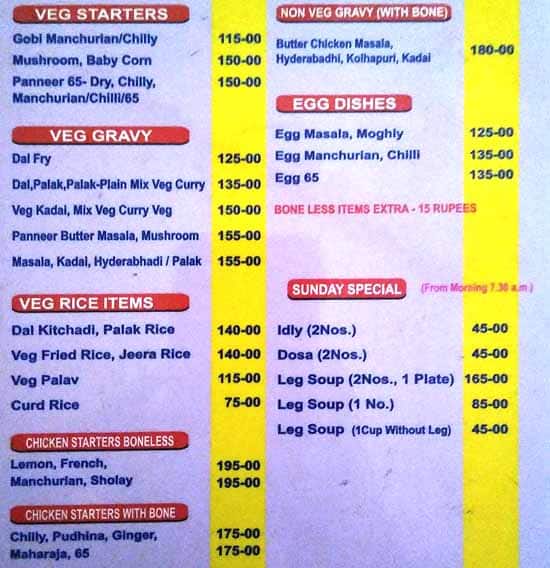 Akshata Nati Style menu