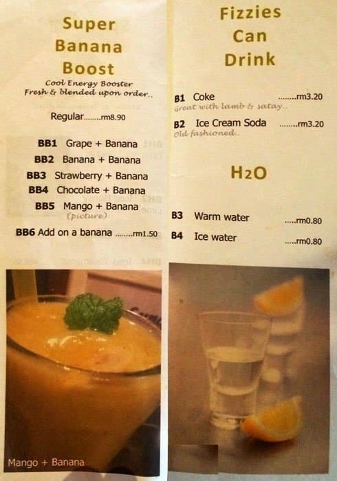 Pizza Vs Satay Menu Menu For Pizza Vs Satay Usj Selangor