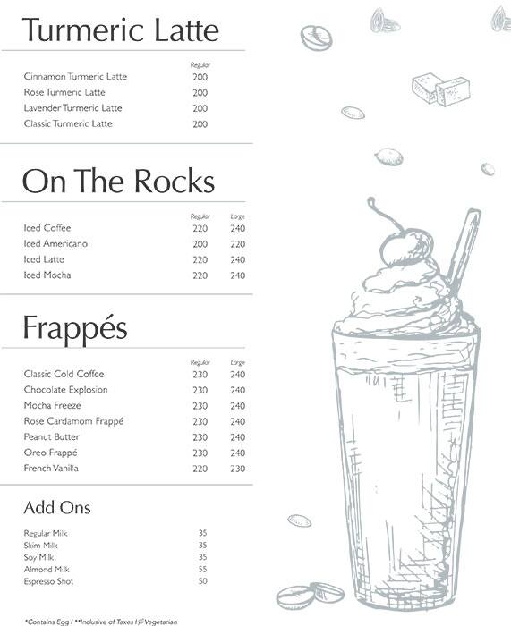 Coffee By Di Bella Kemps Corner menu