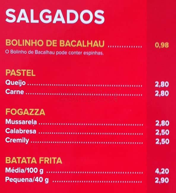 Habib's Taguatinga Shopping cardápio