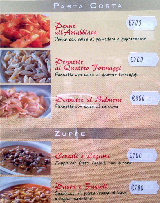 Menu di Fashion Caffè 