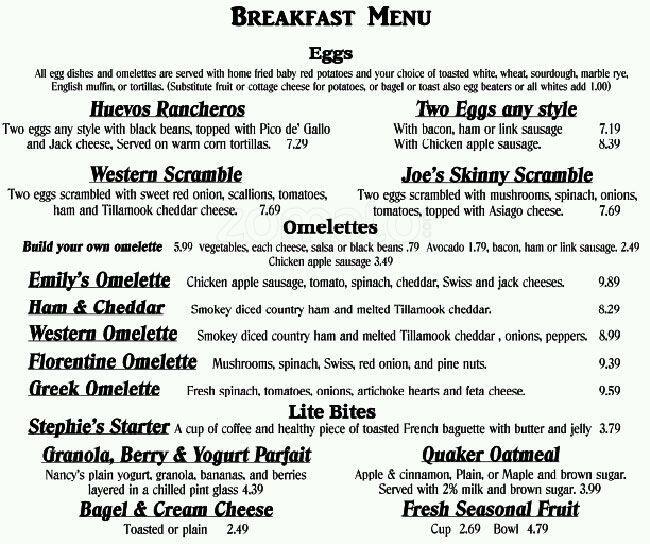 Menu at Clancy's pub & bar, Sherwood