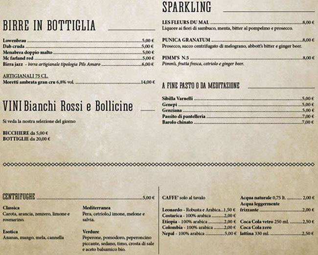 Menu di Coffee Pot - Piazza Bologna 