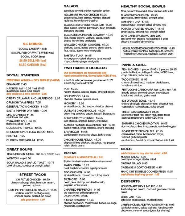 Menu at Browns Socialhouse Guildford restaurant, Surrey, 100 Ave #101