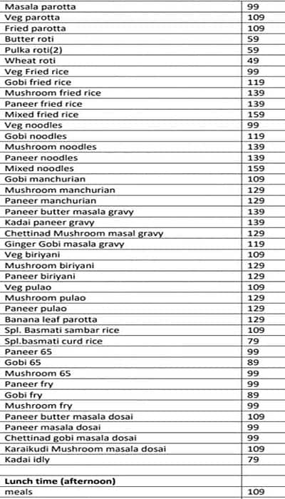 HOTEL SANMAN menu