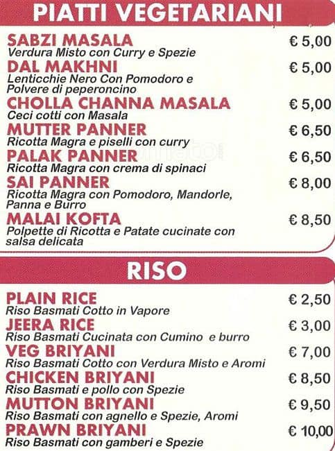 Menu di Indo Ceylon 