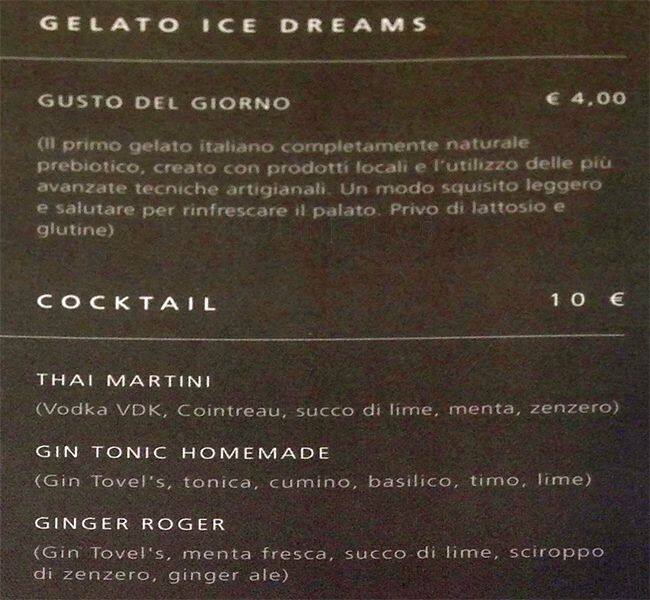 Menu di Caffè Maryling 