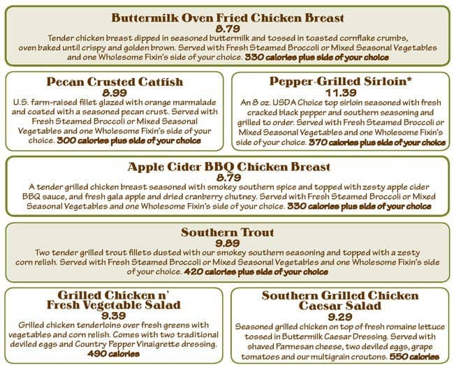 Menu at Cracker Barrel Old Country Store, Las Vegas, Dean Martin Dr