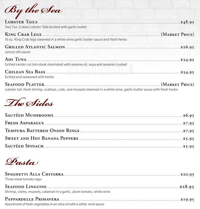 Bill's Pit menu