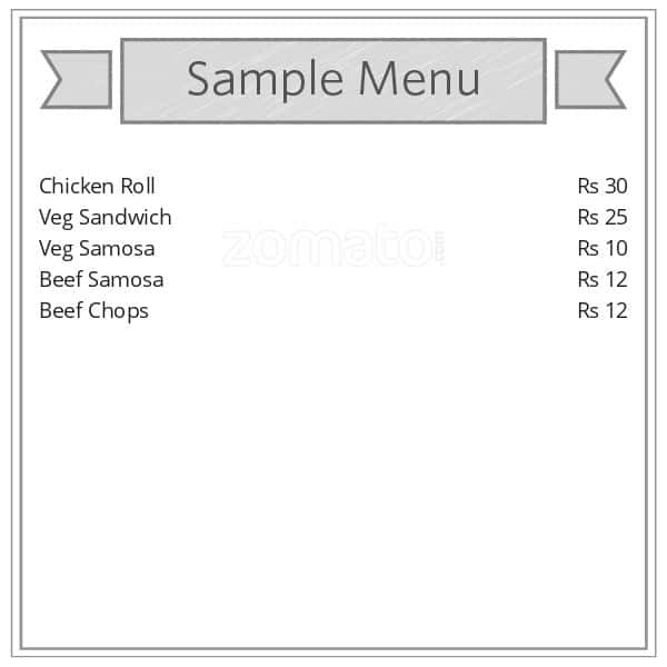 Neon Cafe menu