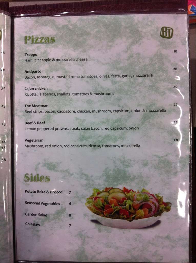 Menu at Byford Tavern restaurant, Byford, 881 South Western Hwy