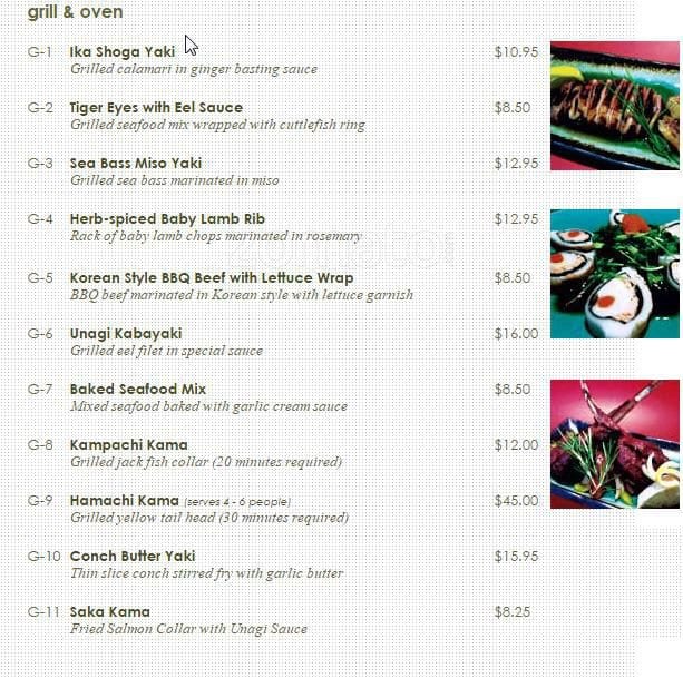 Menu at Tomodachi Sushi Bistro Restaurant, Hayward