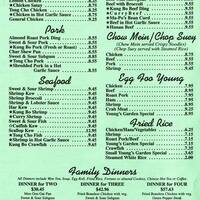 Young S Garden Chinese Menu Menu For Young S Garden Chinese