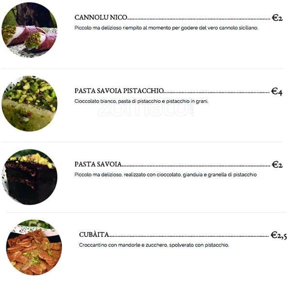 Menu di Sisili 