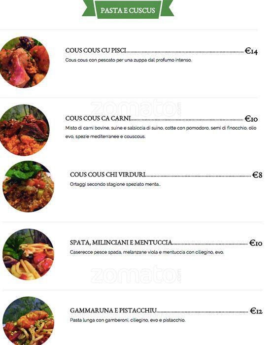 Menu di Sisili 