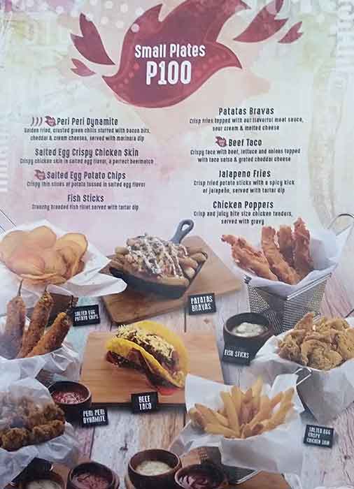 Menu at Peri Peri Charcoal Chicken restaurant, Makati