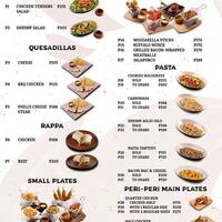 Peri Peri Charcoal Chicken Menu Peri Peri Charcoal Chicken Menu