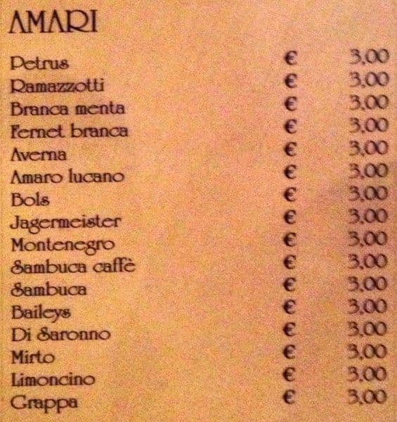 Menu di Golden Cafè 
