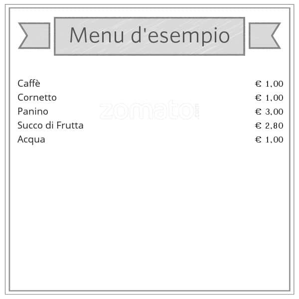 Menu di BAR E42 