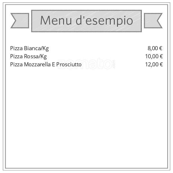 Menu di Il Fornaio 