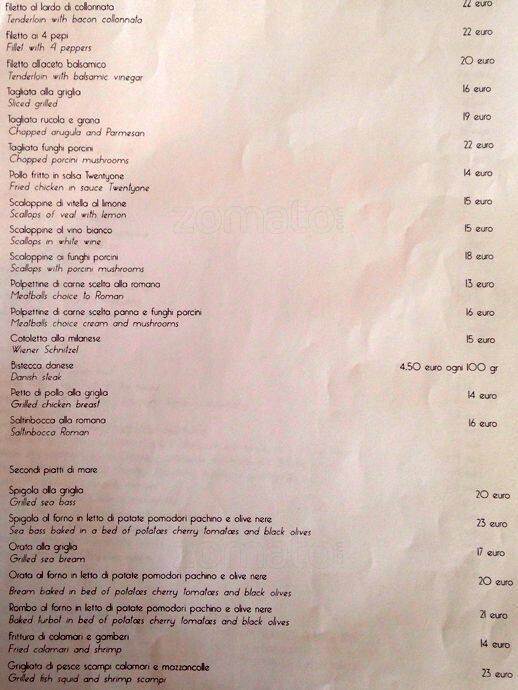Menu di Bistro'21 