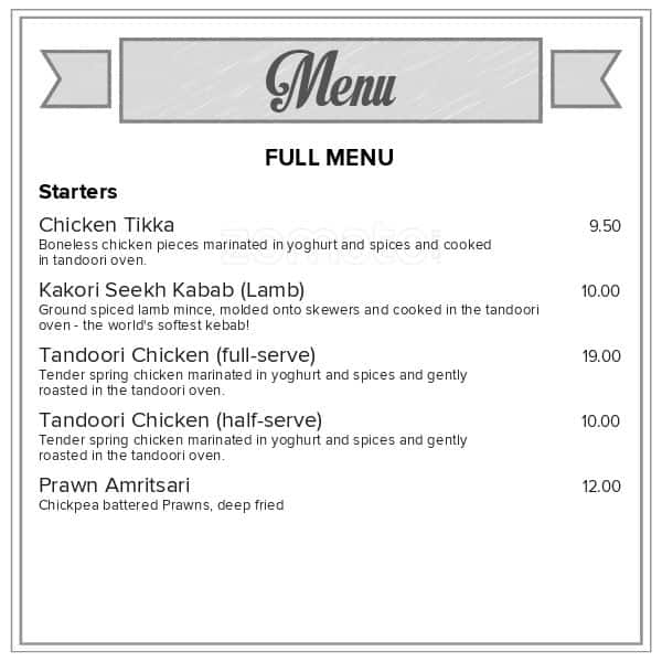 Mango Restaurant Menu, Menu for Mango Restaurant, Nelson City, Nelson