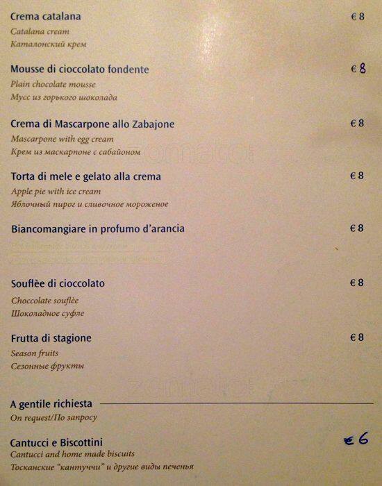 Menu di Santamata 