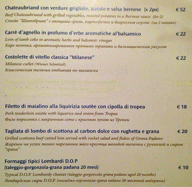 Menu di Santamata 