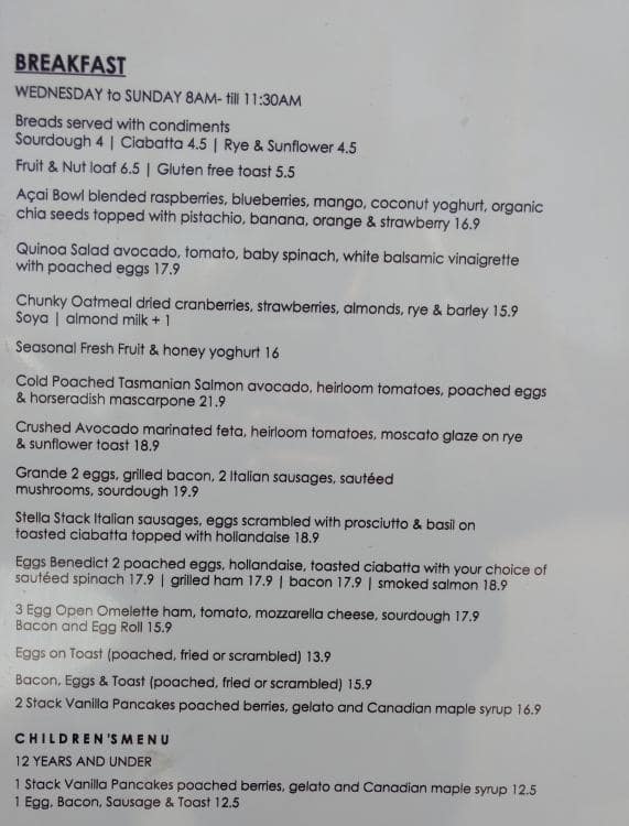 Stella blu menu menu for stella blu dee why sydney urbanspoon zomato