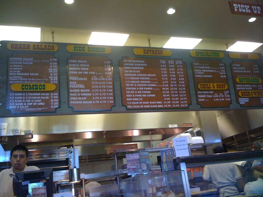 Outdoor Grill Menu, Menu for Outdoor Grill, Porter Ranch, Los Angeles