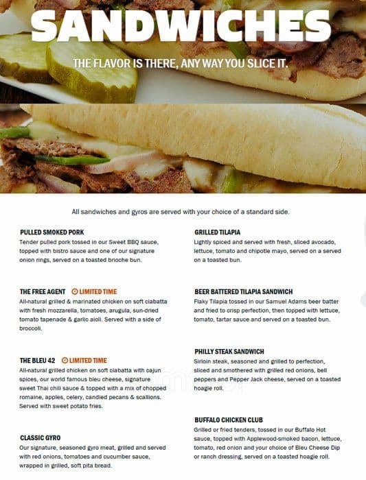 Menu at Wings and Rings restaurant, New Braunfels, 983 TX337 Loop