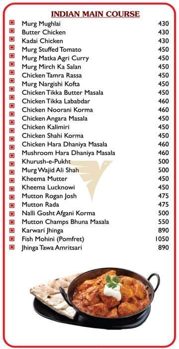 Fusion Multicuisine Restaurant menu